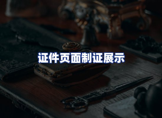 证件页面制证展示